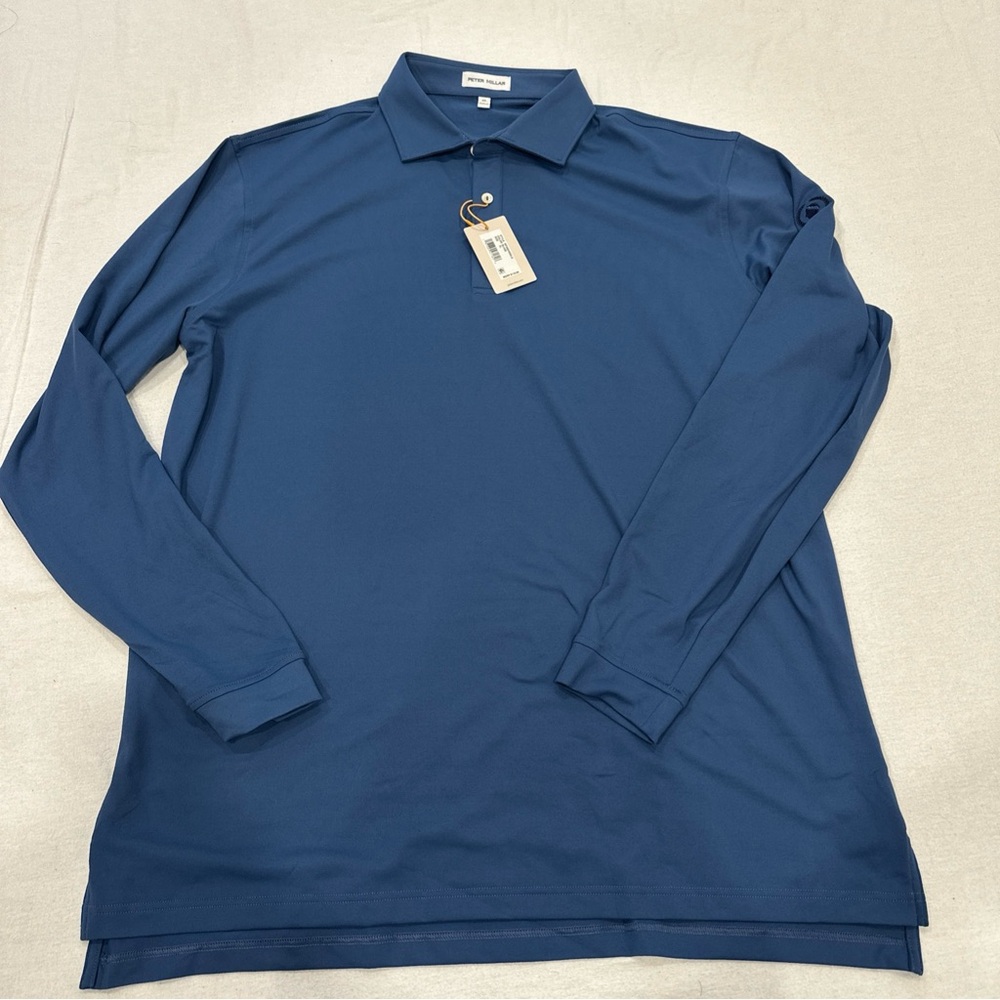 NWT Peter Millar Solid Long Sleeve Performance Po… - image 1
